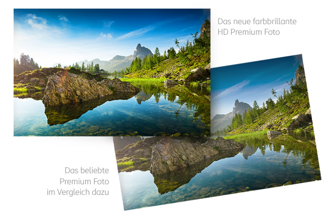 HD Premium Foto im Vergleich zu einem klassischen Abzug