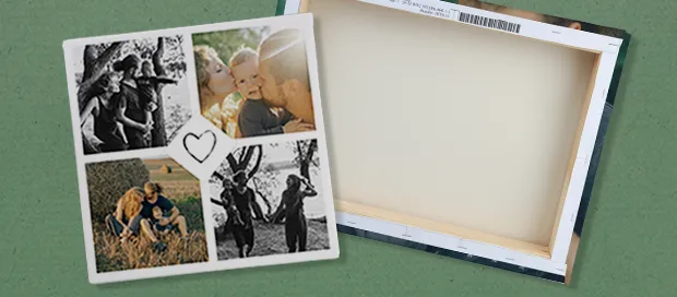 Nachhaltiges Geschenk, Fotoleinwand, umweltfreundlich Besondere nachhaltige Geschenkideen sind die Fotoleinwände in der ROSSMANN Fotowelt. Eine tolle Wanddekoration. Der robuste Keilrahmen besteht aus zertifiziertem Holz.