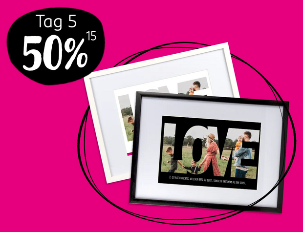 Black Friday Deal 2024: HD-Poster mit Rahmen, schwarz, weiß HD-Poster mit schwarzem und weißem Rahmen mit Schriftzug Love und Foto. Black Friday Schnäppchen mit 50% Rabatt sichern!