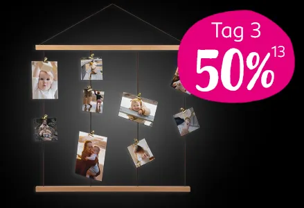 Fotowand aus Holz zum Aufhängen und Präsentieren von Erinnerungen. Heute mit 50% Rabatt während der Black Week 2024 sichern.