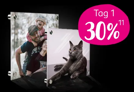 Hochwertige Acrylglasbilder mit persönlichen Fotos. Jetzt mit Foto individualisieren und 30% Black Week Rabatt sichern.