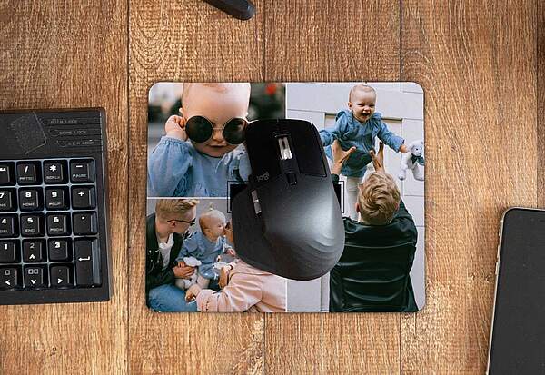 Jetzt Mousepad bedrucken lassen in der ROSSMANN Fotowelt und selber kreativ werden. Laden Sie jetzt Ihr Foto hoch und gestalten Sie das rutschfeste Mousepad.