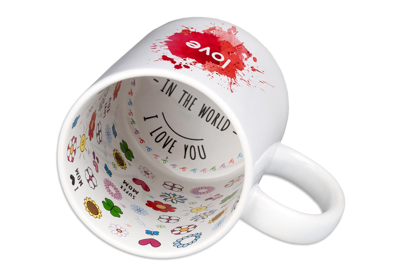 Tasse Mama rockt Geschenk zum Muttertag  Kaffeetasse einfarbig MoonWorks®