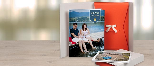 Jetzt koennen Sie Ihr Fotobuch selbst erstellen und zusätzlich eine edle Geschenkbox erwerben. Für viele Formate Ihres Fotobuchs passend und in vielen Farben erhältlich.