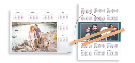 Jahres-Fotokalender in der ROSSMANN Fotowelt gestalten und gleich alle Monate auf einem Blick haben. Der Jahresplaner eignet sich super als Schreibtischunterlage.