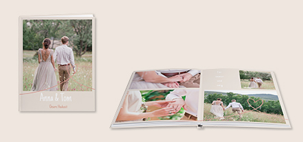 Ausbelichtetes Fotobuch erstellen in der ROSSMANN Fotowelt, eigene Bilder hochladen und Fotobuchseiten entwerfen. Wir belichten auf kristallklarem Fotopapier.