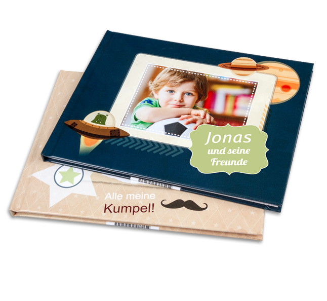 Knuffiges Geburtstagsgeschenk mit Fotos versehen und beispielsweise ein ansehbares Freundebuch fuer Ihr Kind erstellen. So kann Ihr Kind Erinnerungen fuer immer sammeln.