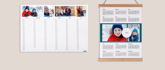 Praktische Winterdeko selber machen in Form eines Kalenders fuer Ihre Wand. Haben Sie Ihr ganzes Jahr im Ueberblick. Jetzt in der ROSSMANN Fotowelt bestellen.