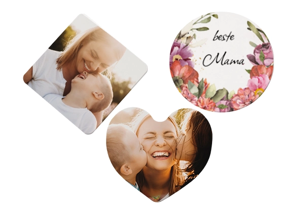 Gestaltet personalisierte Fotomagnete in der ROSSMANN Fotowelt. Wählt zwischen Herz, Quadrat und Kreis. Die Magnete sind auf der Rückseite bereits aufgeklebt.