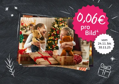Bilderaktion bei der ROSSMANN Fotowelt. Erhalte dein digitalen Fotoabzug im 10er-Format für 0,06 €⁴ statt 0,08 €.
