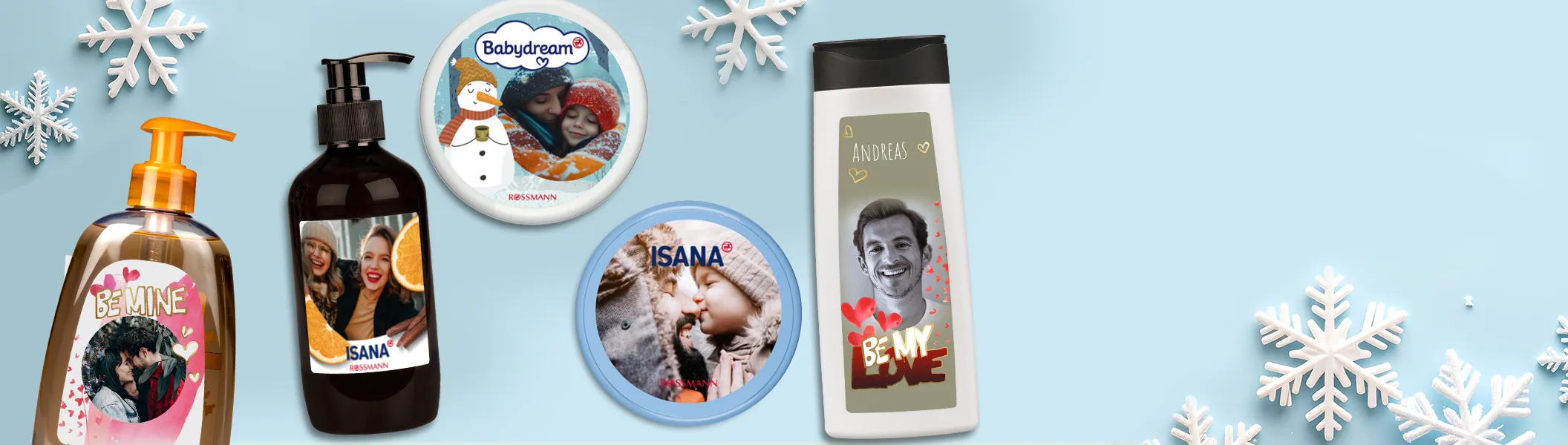 Individuell gestaltete Mein Design Pflegeprodukte mit Fotos. Personalisiert hier Fotogeschenke für besondere Momente.