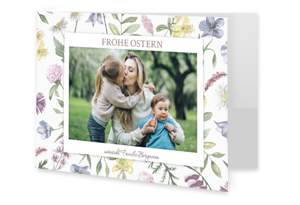 Gestaltet Karten mit Fotos zu besonderen Anlässen, in verschiedenen Varianten erhältlich.