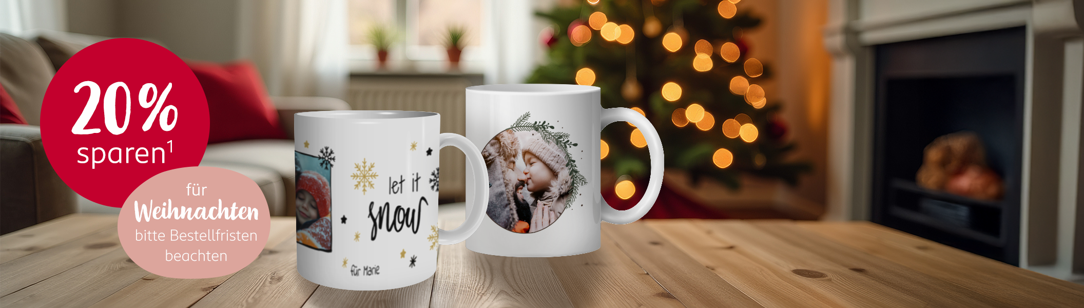 20% Rabatt auf Panoramatasse Personalisierte Fototasse im Panoramaformat - Spart jetzt 20% auf das Produkt des Monats Januar