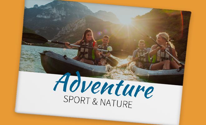 Erstellt eine Fotoleinwand mit euren Outdoor-Sporterlebnisse Fotoleinwand mit sportlichen Abenteuern – Kanu-Tour im Sonnenuntergang