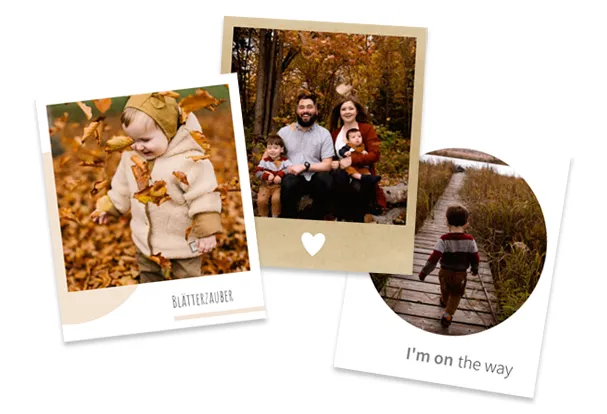 Hochwertige Retro-Fotos im klassischen Polaroid-Look auf echtem Fotopapier, personalisierbar in eurer ROSSMANN Fotowelt.