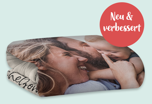 Premium Kuscheldecke mit Foto – personalisierte Fotodecken als Collage und Familienmotiv