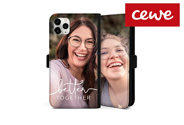 Personalisierte Handyhülle - Freundinnen mit Texticon "better together"