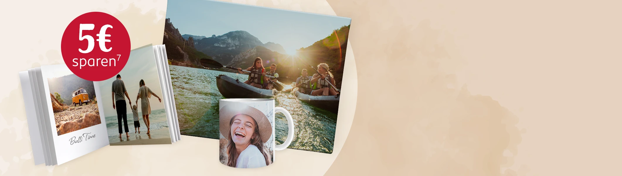 Jetzt Fotoprodukte gestalten und 5 Euro sparen 5 Euro Rabatt auf Fotoprodukte ab 25 Euro Bestellwert mit ausgewählten ROSSMANN Fotowelt Produkten