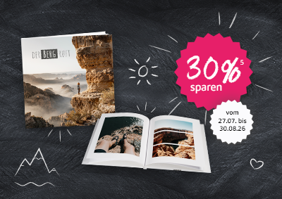 Fotobuch mit modernem Design, individuellen Layouts und persönlichen Bildern