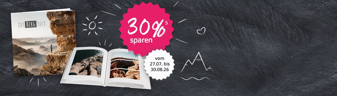 Fotobuch mit modernem Design, individuellen Layouts und persönlichen Bildern
