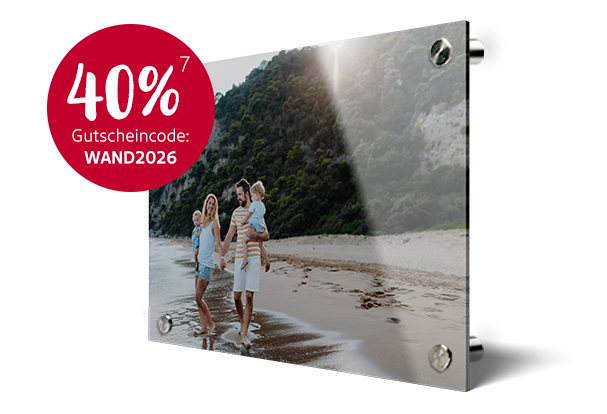 Wandbild mit sommerlichem Urlaubsfoto von Strand und Meer als dekorativer Blickfang