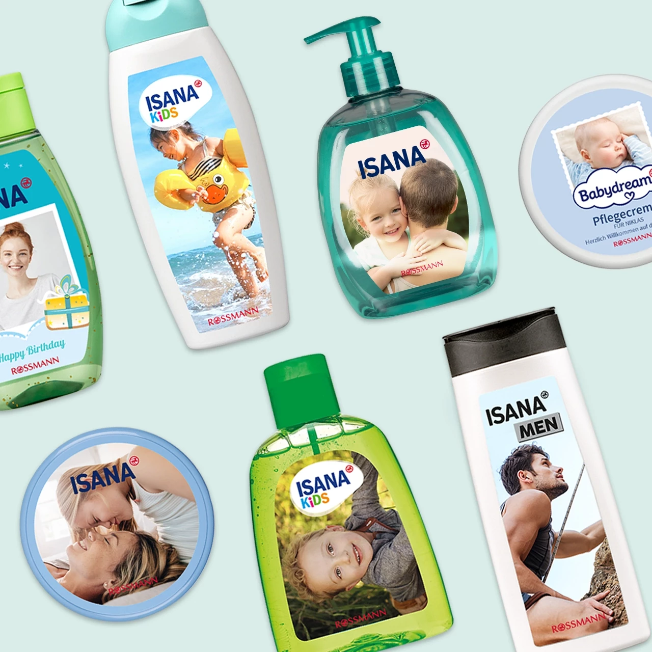 Duschgel mit Foto gestalten, viele schöne Designvorlagen Für euer ganz persönliches Duschgel mit Foto bieten wir euch in der ROSSMANN Fotowelt viele schöne Designvorlagen. Lasst euch inspirieren und werdet zum Produktdesigner.