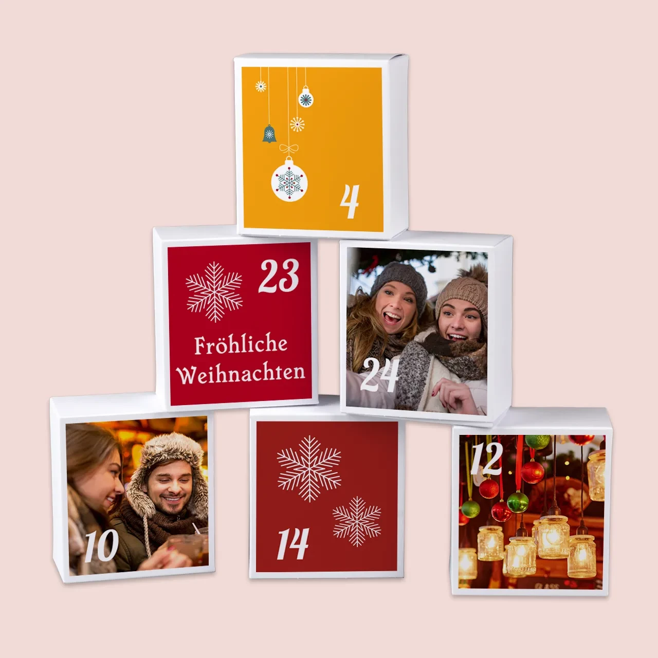 Überrascht eure Liebsten mit einem Foto-Adventskalender zum Befüllen. Adventskalender individuell zu gestalten war noch nie so einfach – Probiert es aus!