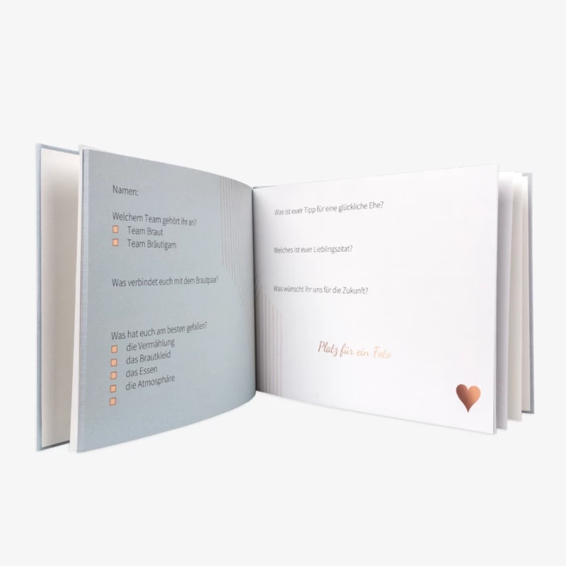 Gästebuch zur Hochzeit gestalten, Premium-Matt-Papier