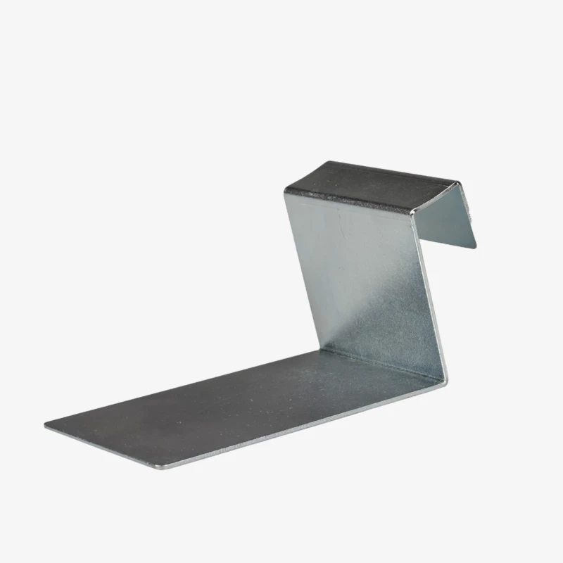 Nahaufnahme eines Metall-Leinwandhalters, geeignet für verschiedene Leinwände.