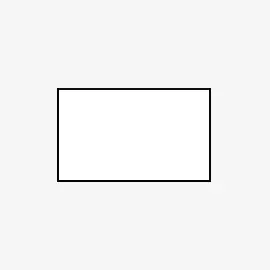 Weißes Rechteck auf grauem Grund, das die Kissengröße 50 x 30 cm visualisieren soll. 