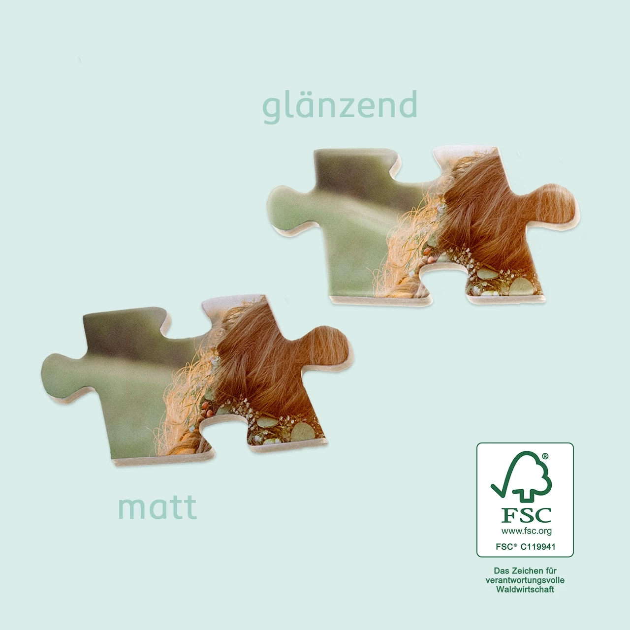 Das Puzzle-Foto aus der ROSSMANN Fotowelt kann mit euren Lieblingsbildern in glänzend oder matt bedruckt werden. Hergestellt aus umweltfreundlichem Material.