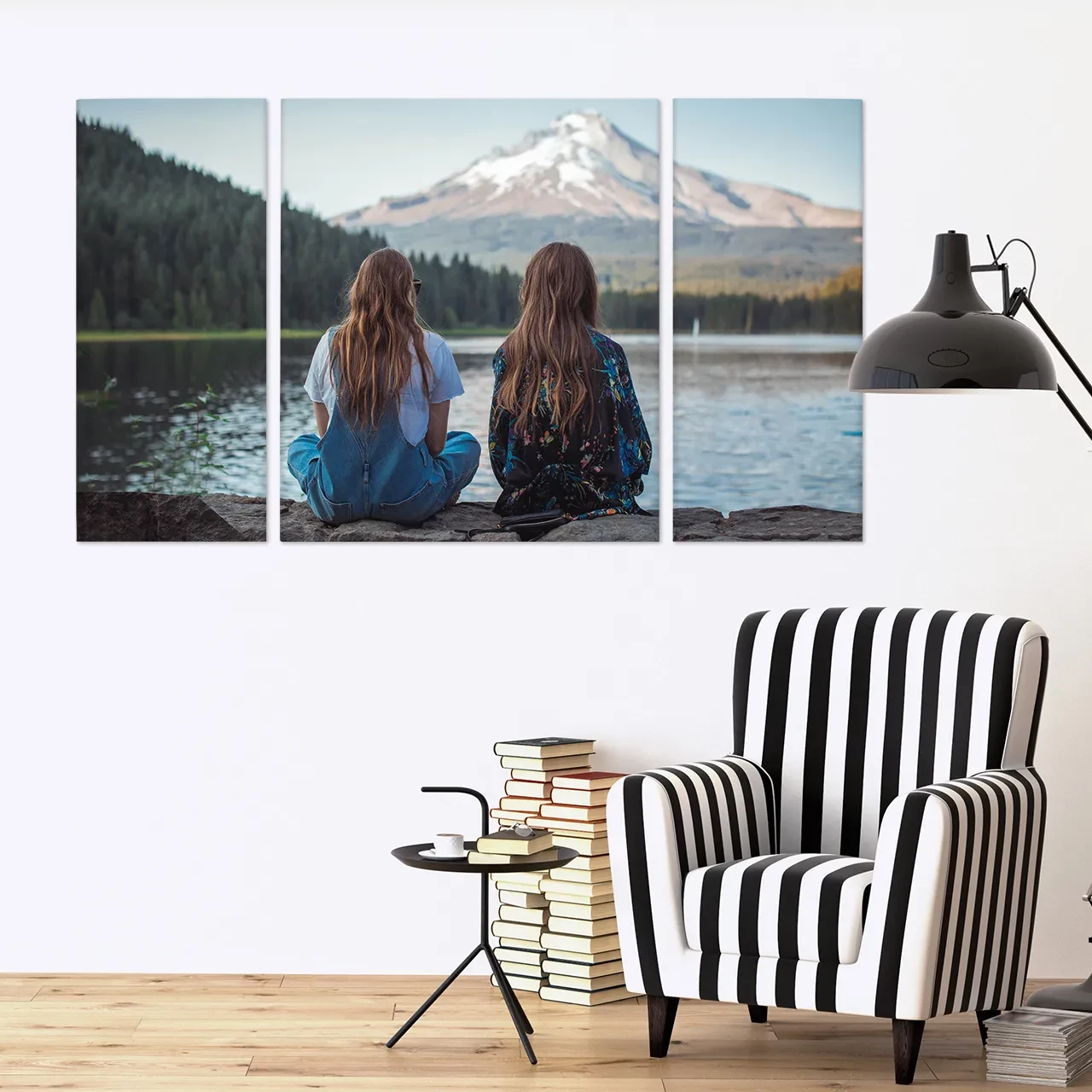 Diese Fotoleinwand 3-teilig ist ideal, um eure schönsten Fotos stilvoll zu präsentieren. Perfekt für prominente Wände im eigenen Zuhause oder Büroräumen.
