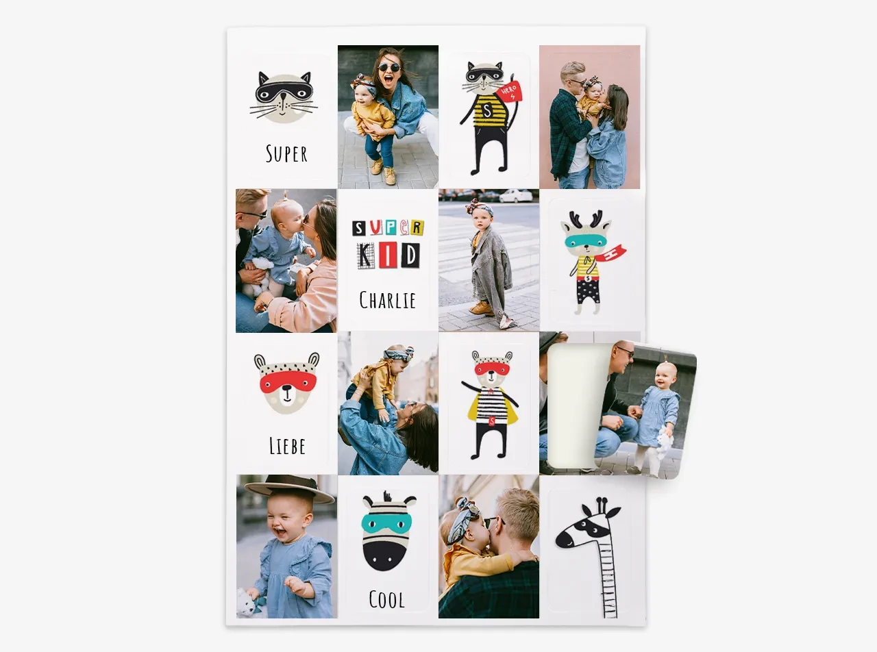 Fotosticker, selbstklebend oder magnetisch, runde Ecken Coole Fotoaufkleber oder Magnetsticker mit euren Lieblingsbildern und Schnappschüssen in der ROSSMANN Fotowelt gestalten. Ausbelichtet auf hochwertigem Echtfotopapier.