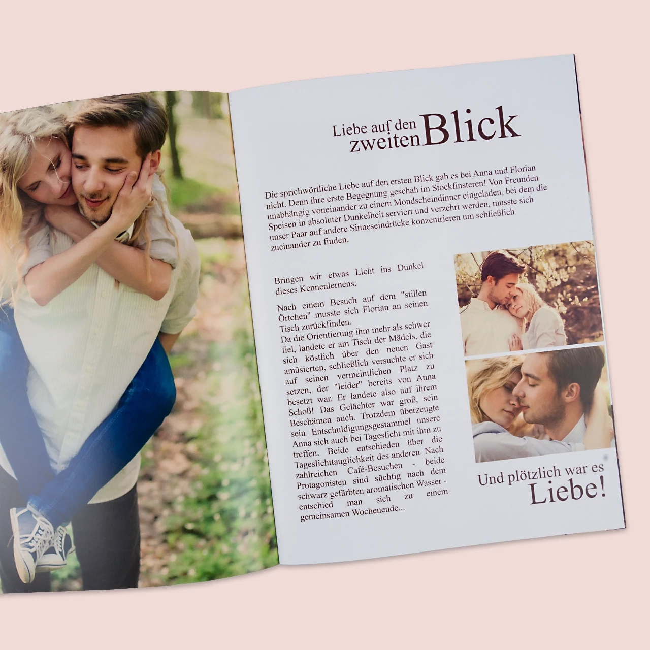 Erstellt euer individuelles Fotoheft für Hochzeit, Jubiläum! Werdet jetzt kreativ und wählt euer gewünschtes Format und Design und die passende Seitenanzahl.