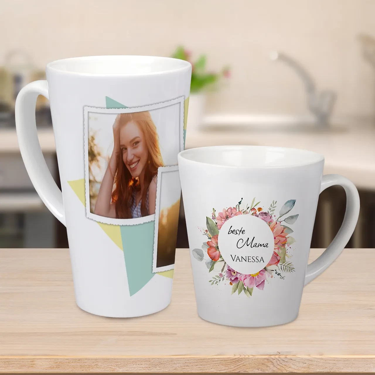 Latte macchiato Tasse mit Foto selbst gestalten für den ultimativen Kaffeegenuß. In der ROSSMANN Fotowelt findet ihr zahlreiche Designvorlagen und Ideen.