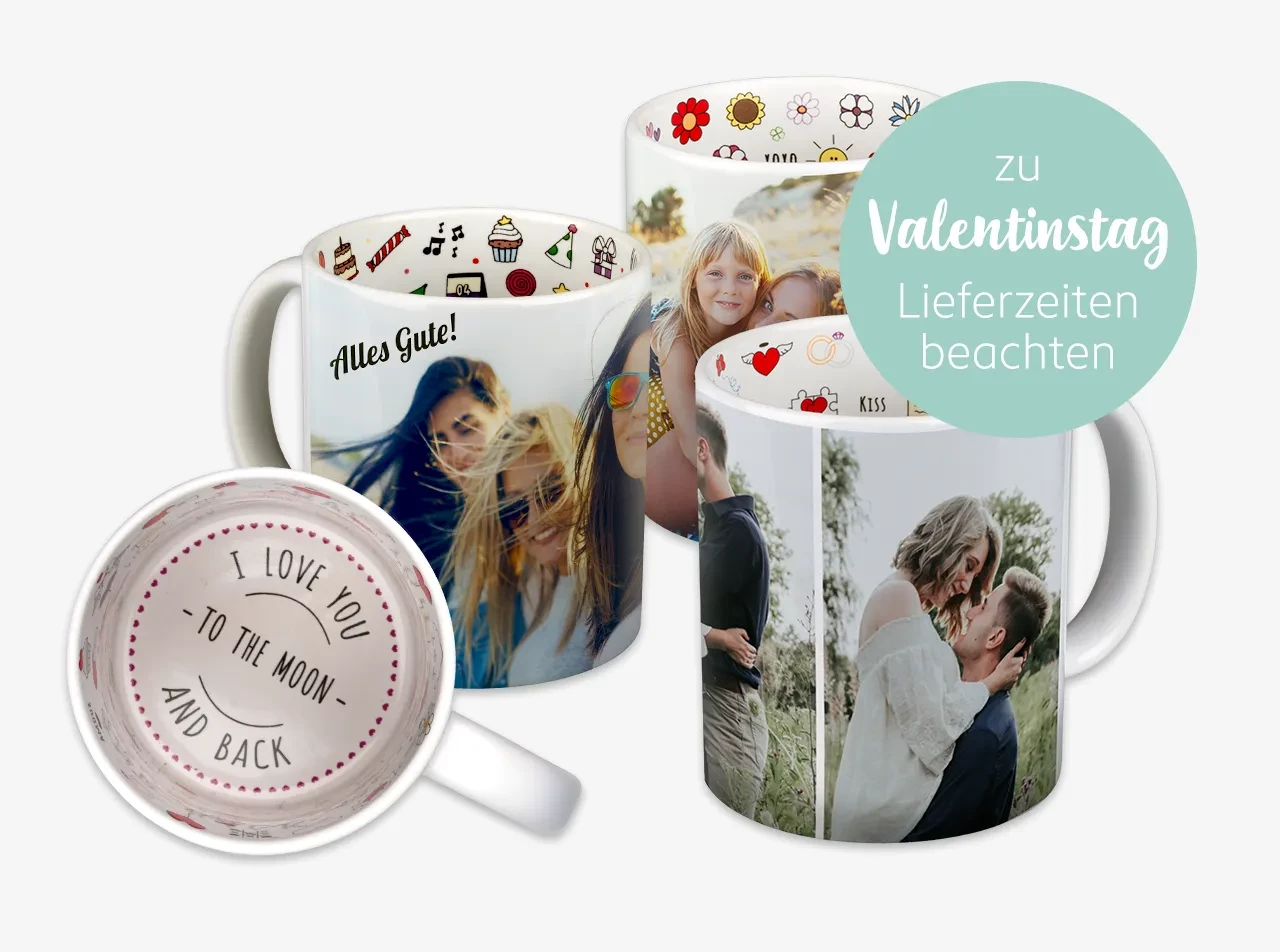 Weihnachtstassen, Tassen zum Geburtstag oder als Liebesbotschaft. Unsere Anlasstassen bieten euch passende und hübsche Motive zu vielen verschiedenen Anlässen.