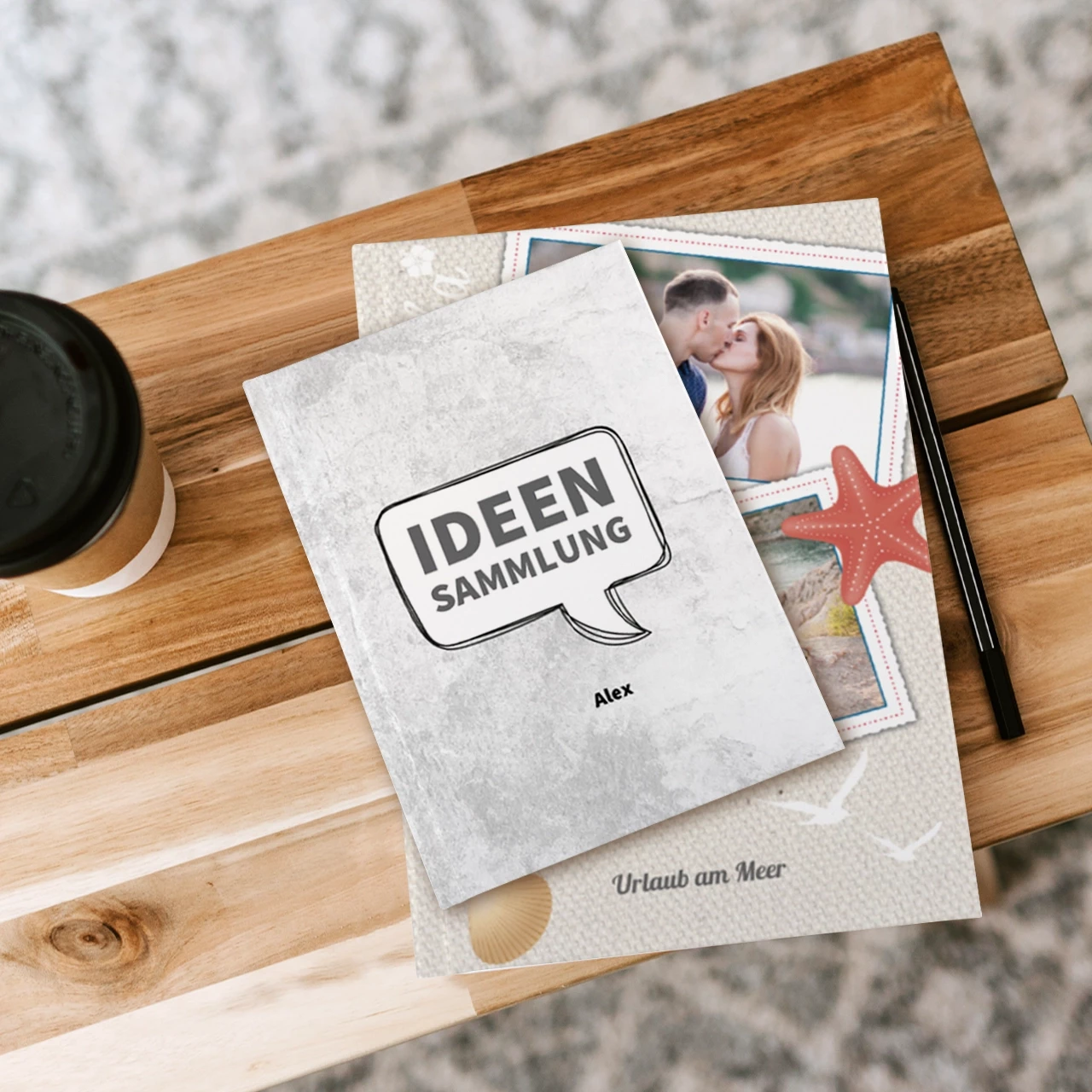 Notizbuch personalisiert als kreatives Geschenk und praktisches Accessoire. Ideal für Schüler, Studenten und Berufstätige, die ihre Notizen stilvoll festhalten möchten.