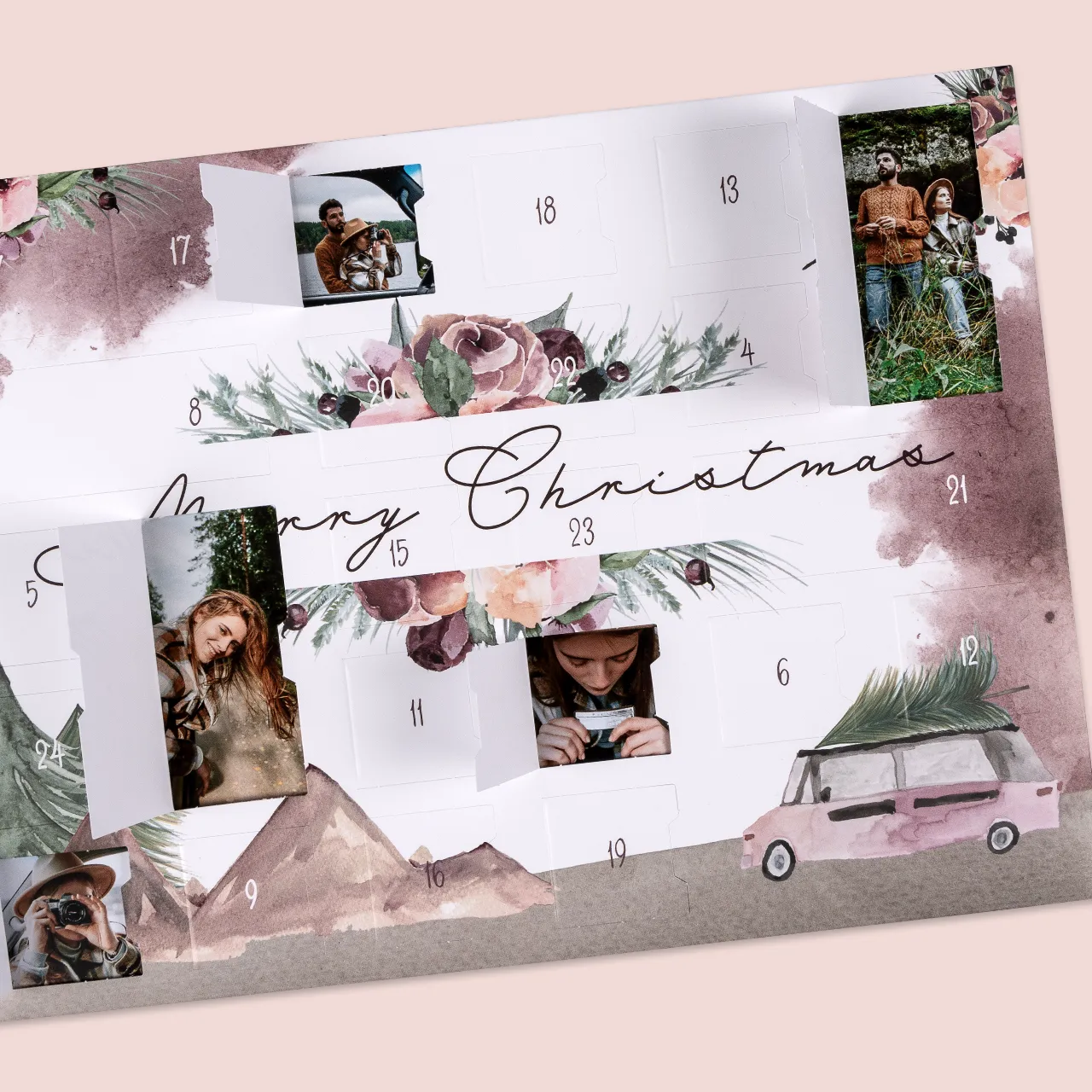 Gestaltet euren persönlichen Adventskalender mit Bildern in der ROSSMANN Fotowelt – das ideale vorweihnachtliche Geschenk für Familie, Freunde und Kollegen!