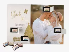 Schoko-Adventskalender, 4 köstliche Sorten  Gestaltet euren individuellen Schoko-Adventskalender für eine gemütliche Weihnachtszeit. Viele Designvorlagen und 24 Türchen gefüllt mit Sarotti-Schokolade.