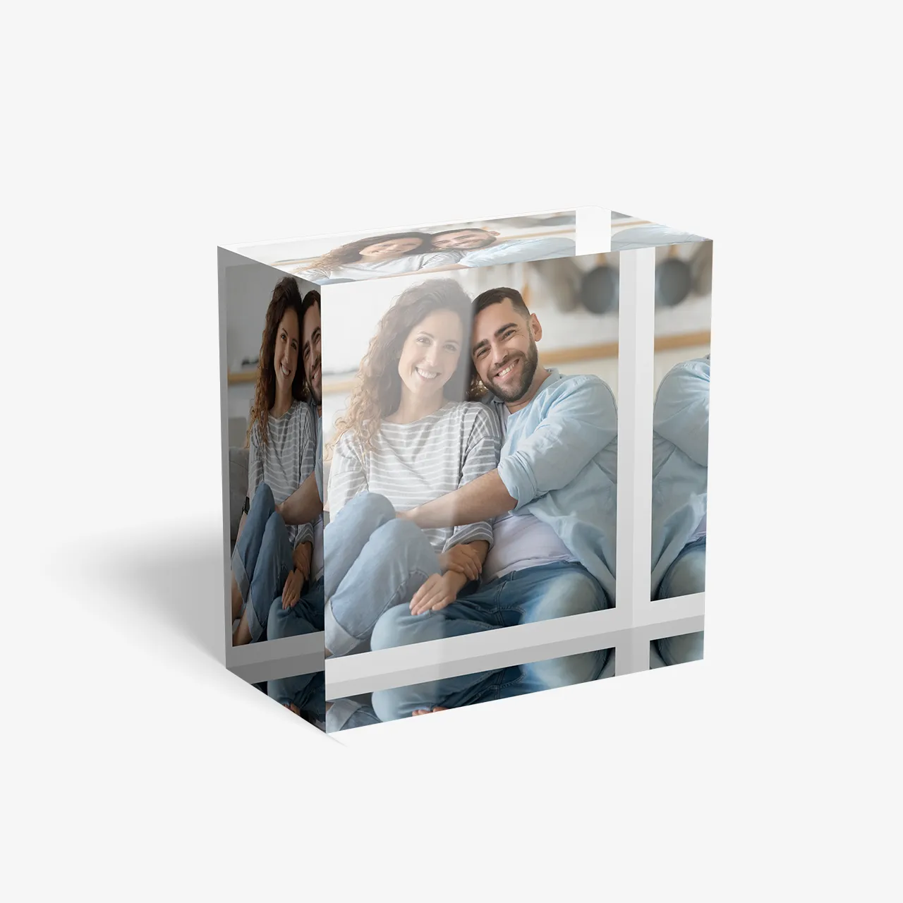 MIXBLOX® Foto aus Acryl mit persönlichem Paarfoto