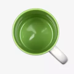 Eure personalisierte Tasse könnt ihr nicht nur außen individuell gestalten. Wählt auch für das Tasseninnere eine von zehn strahlenden Farben für einen einzigartigen Look.