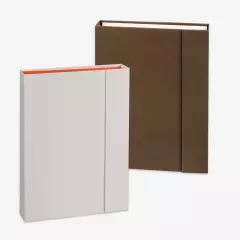 Edle Geschenkbox aus Karton in verschiedenen Farben. Für jede Art von Fotoprodukt in A4 findet ihr die passende Verpackung zum Verschenken.