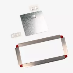 Die starke Magnethalterung für den Alu-Dibond Druck ermöglicht eine einfache Anbringung. Magnethalterung, Schrauben und Dübel sind im Lieferumfang enthalten.