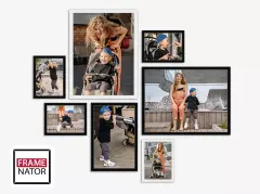 Fotowand gestalten, weiß, schwarz oder schwarz-weiß Eine Bilderrahmen Collage wertet jedes Wohnzimmer auf. Durch das Zusammenspiel der einzelnen Rahmen entsteht ein außergewöhnlich hochwertiges Gesamtbild.