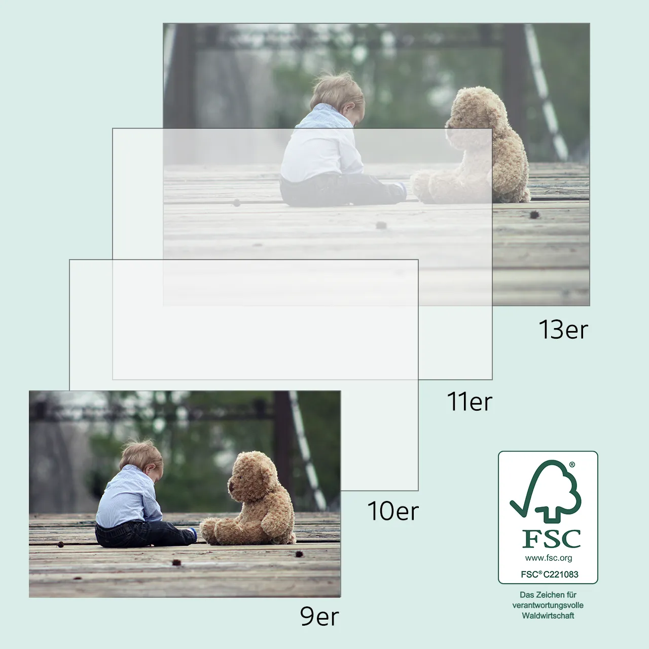 Foto Abzüge online bestellen in verschiedenen Größen: 9 x 13 cm, 10 x15 cm, 11 x 17 cm, 13 x 18 cm. Einfach Bilder hochladen und Größe wählen in der ROSSMANN Fotowelt.