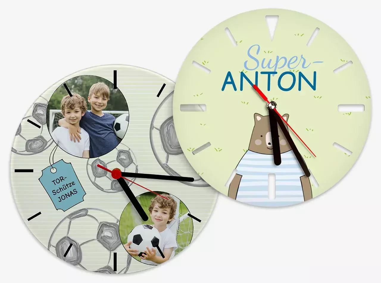 Fotouhr selbst gestalten ROSSMANN Fotowelt