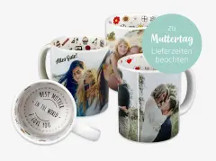Weihnachtstassen, Tassen zum Geburtstag oder als Liebesbotschaft. Unsere Anlasstassen bieten euch passende und hübsche Motive zu vielen verschiedenen Anlässen.