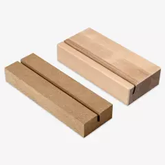 Foto-Klemmbrett, Standfuß, MDF oder Birkenholz, praktisch Klemmbretthalter sind eine praktische Methode, Bilder oder Kalenderblätter auf dem Tisch stehend zu präsentieren. Dazu wird ein hochwertiger Standfuß mitgeliefert.