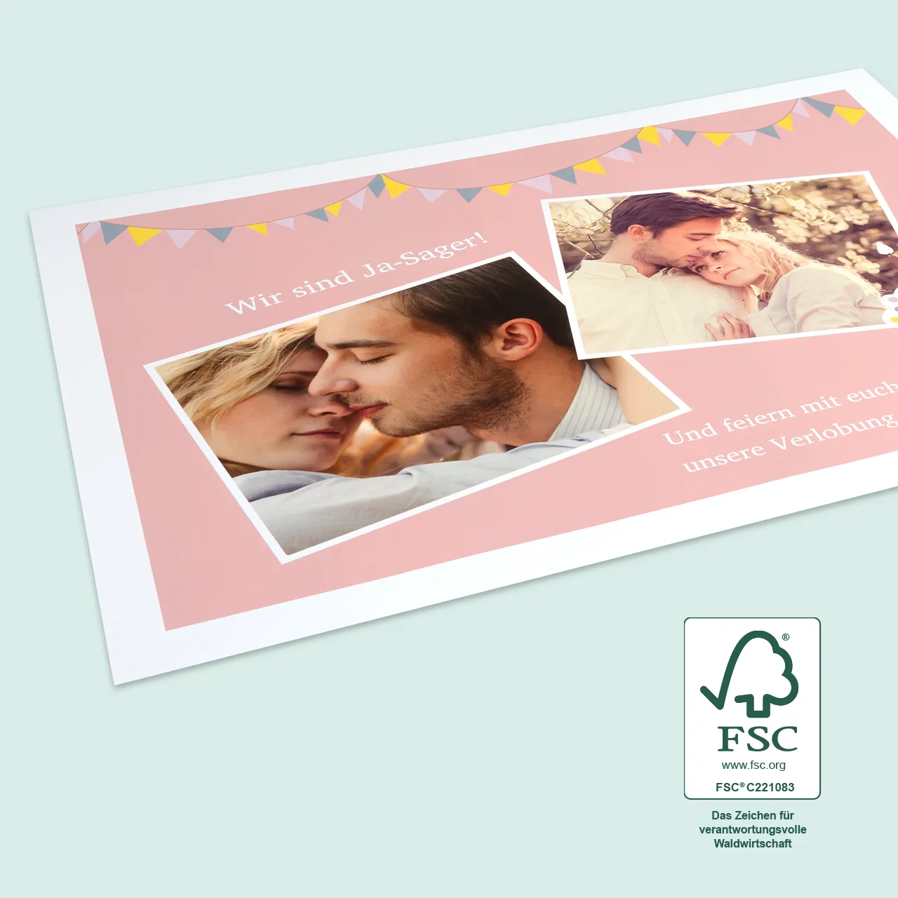 Das hochwertige Tischset mit Foto ist eine super Dekoration für den Esstisch. Das Papier ist wasserfest und synthetisch und überlebt so einige Kleckereien.