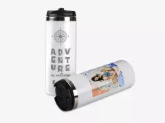 Thermobecher mit Foto oder Gravur, Edelstahl, 450 ml Thermobecher bedrucken, umweltfreundlich und auslaufsicher. Perfekt für Heiß- und Kaltgetränke. Gestaltet euren personalisierten Thermobecher und setzt ein Statement.
